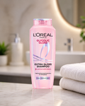 L’Oréal Paris Glycolic Gloss Shine Boosting Shampoo, powered by 3% Glycolic Acid, for dull hair, restores hair quality for gives 3x more gloss, 340ml